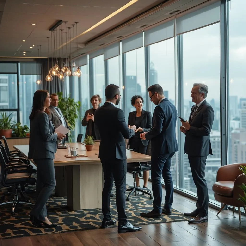 Equipe de consultores financeiros da FinanciaBrasil